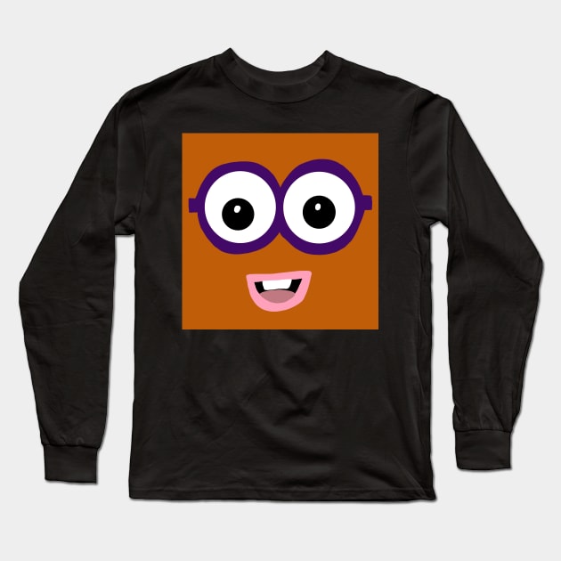 Number Block 2 Face Design Long Sleeve T-Shirt by Blue Moon Barn